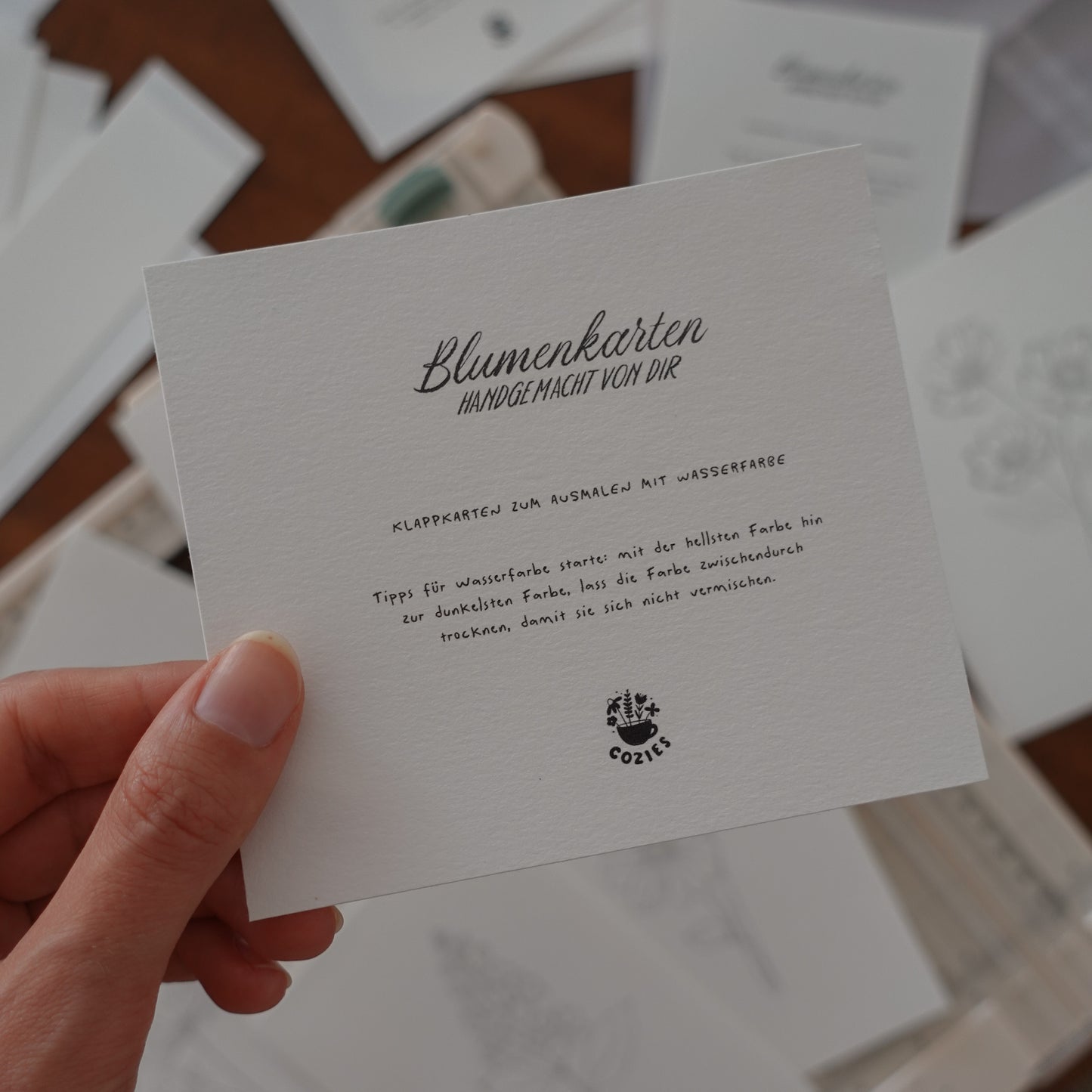 Klappkarten 6er Set | Flowercards