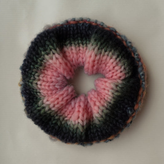 Handmade Scrunchie | grün-rosa-blau