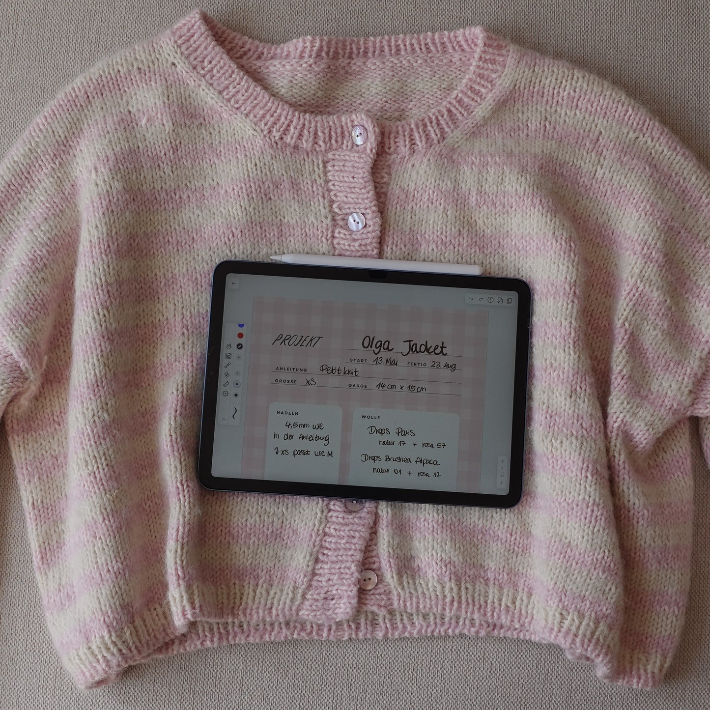 knit notes Strickplaner | digitales Produkt